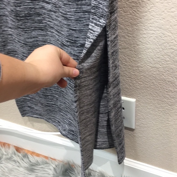 Philosophy Apparel Cold Shoulder Gray Maxi Dress Medium - Picture 5 of 7